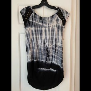 Tie-Dye High-Low Tank Top